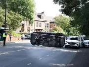 Three Hospitalised After Car Overturns in Benton Collision