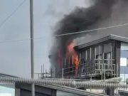 Toddlers evacuated as fire tears through Port Talbot school