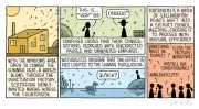 Tom Gauld on the Punctuation Factory Cartoon