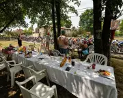 Tour de France Picnic and Typhoon Bavi: Photos of the Day
