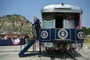 Trump Compares Himself to 'Great He-Man' Roosevelt at Bizarre Library Opening
