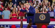 Trump Humiliated Live on TV by Impersonator Behind Him During Speech