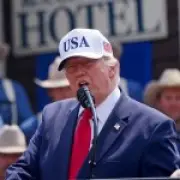 Trump Jokes About 'Having a Threesome' With His Sons at Library Event