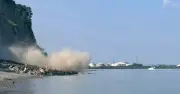 UK Cliff Collapse Horror: Dust Cloud Engulfs Beach Packed with Sunbathers
