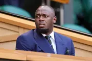 Usain Bolt, Joseph Fiennes, and Rishi Sunak at Wimbledon Day Five
