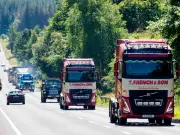 Vintage trucks, tractors and buses on display before Ayrshire tour