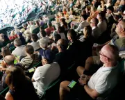 Wimbledon Fans Watch England World Cup Match on Phones During Tennis