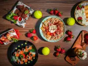 Wimbledon Stars Eat Cake on Pasta and Sushi for Breakfast