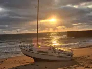 Yacht Runs Aground on Northumberland Coast, Rescue Teams Respond
