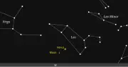 Young Crescent Moon Meets Brilliant Venus in Evening Sky