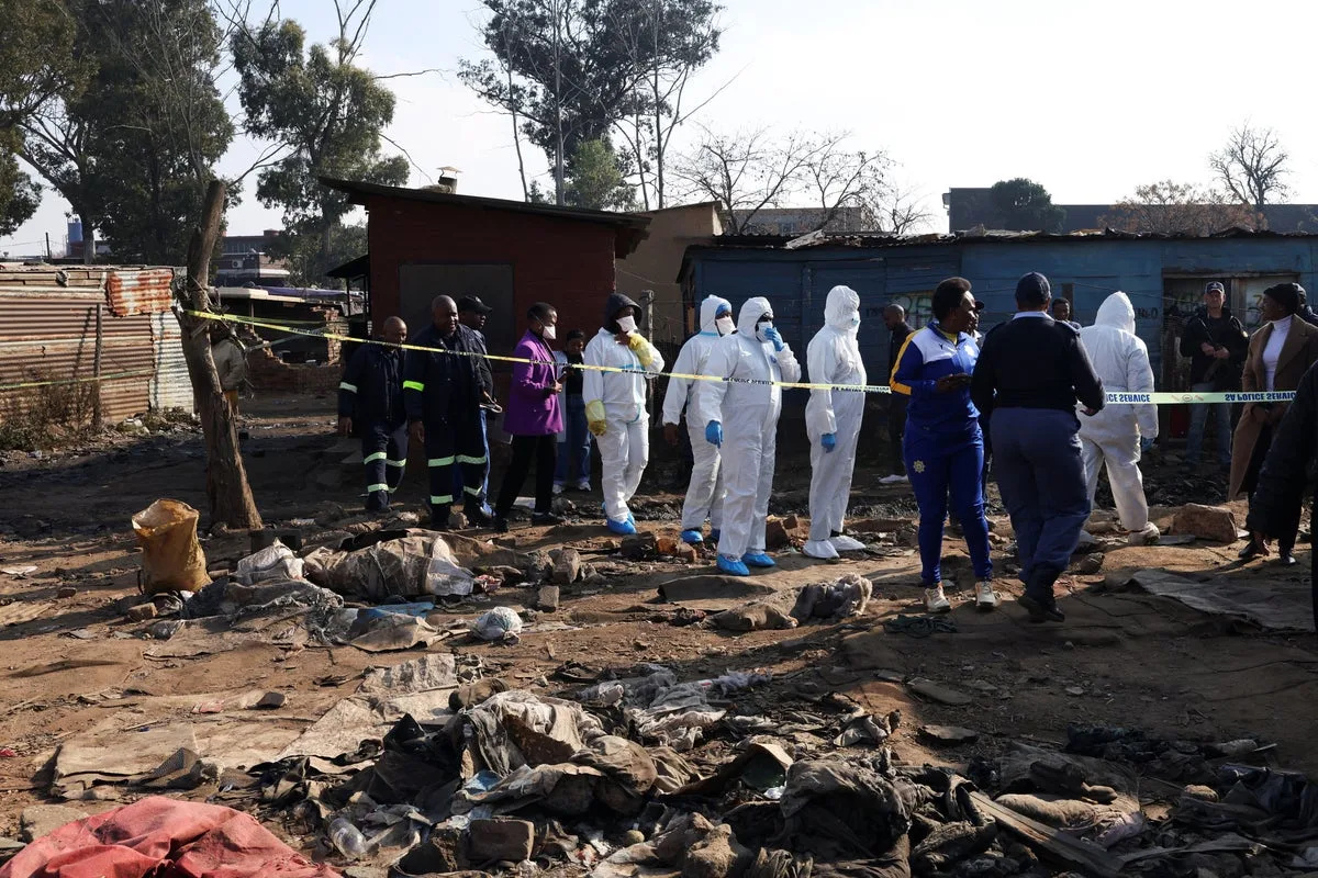 Twelve killed in Johannesburg mass shooting as manhunt under way