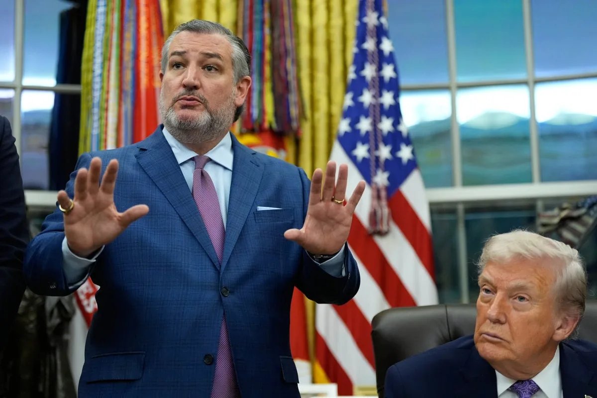 Ted Cruz secretly criticised Trump tariffs in recorded donor meetings, report claims