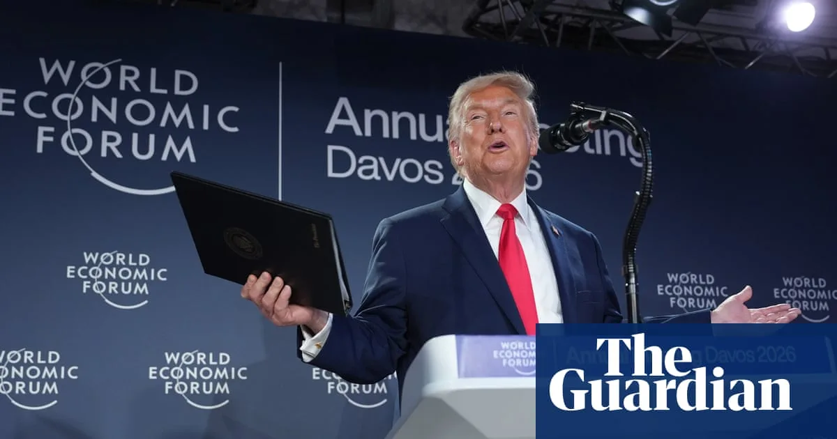 Fact-checking Trump's Davos address: claims on wars and windfarms questioned