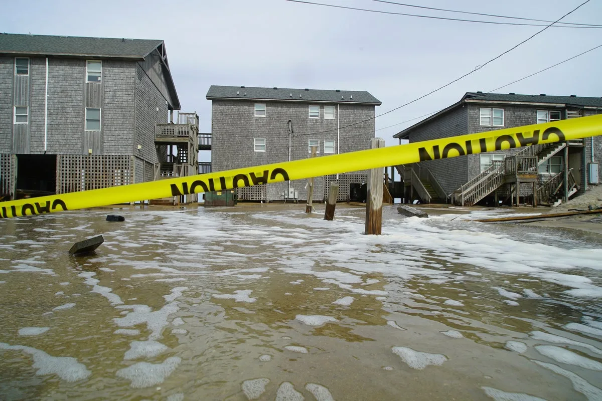 Hurricane Erin Floods Major East Coast Highway