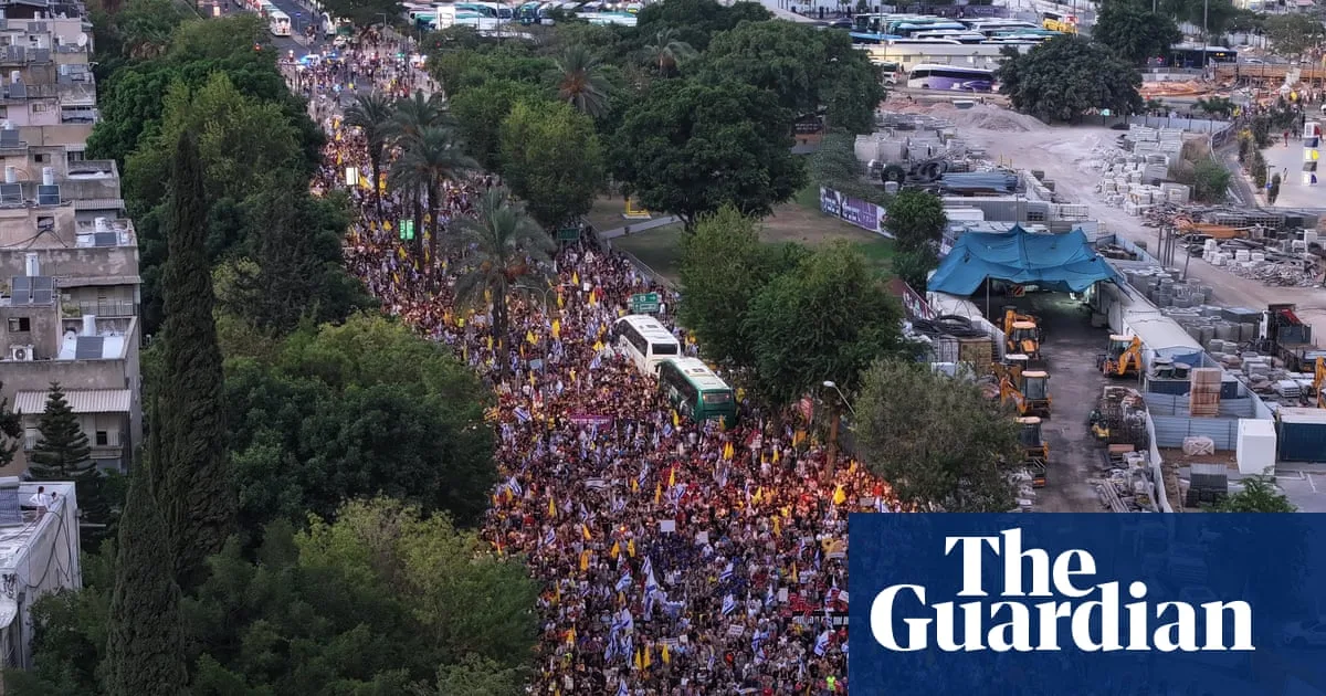Tens of thousands join 'day of disruption' in Israel to demand Gaza ceasefire