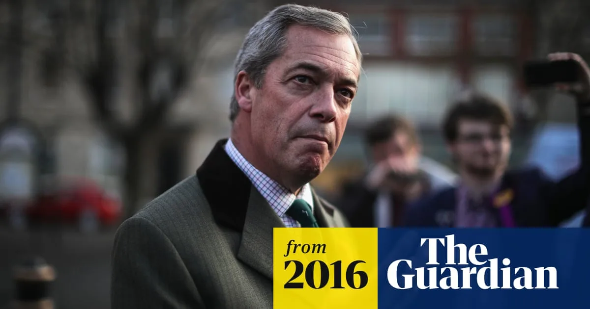 Nigel Farage claims Downing Street has barred ministers from talking to him