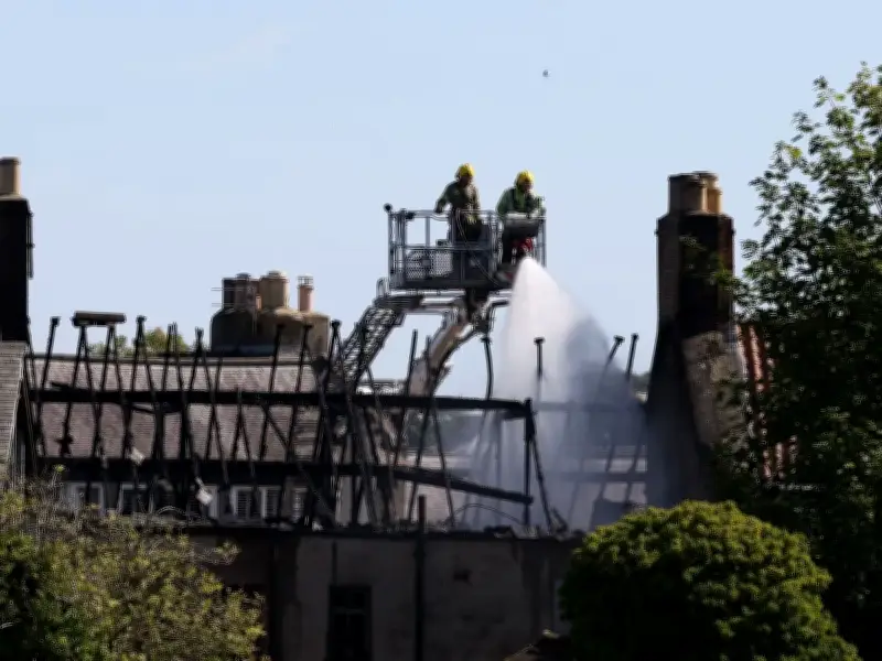 Suspected arson at Grade II listed Alnwick building leaves town centre cordoned off