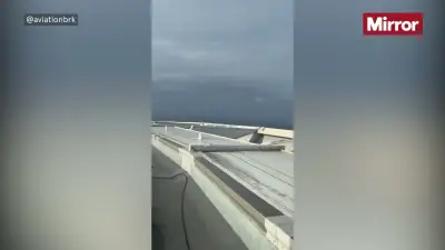 Airliners fly feet over Cape Town stadium in risky flyover