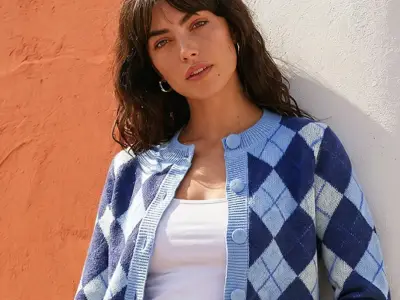 Argyle is back: Roman's £27 cardigan channels Claudia Winkleman style