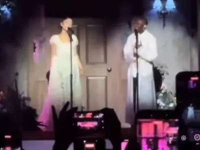 Ariana Grande reunites with Cynthia Erivo on stage in London