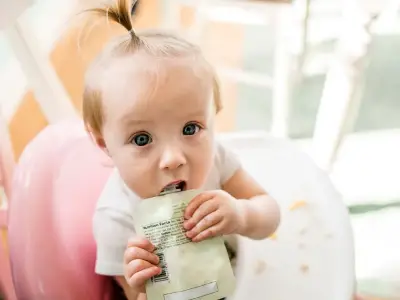 Baby food pouches 'equivalent to fruit smoothies', study finds
