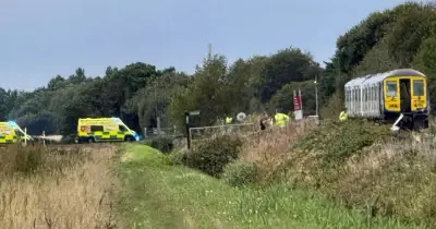 Burscough train crash: Emergency response after train hits vehicle