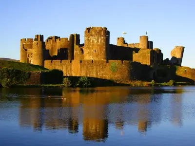 Caerphilly Castle: Wales' biggest castle with a leaning tower