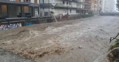 Chiavari hit by flash floods as red thunderstorm warning issued