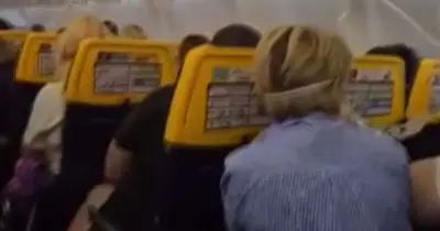Chilling video shows Ryanair passenger's head sucked out of plane window