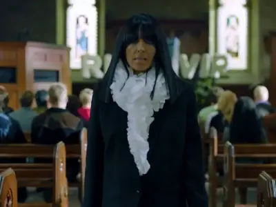 Claudia Winkleman's Dramatic Autumnal Look in Celebrity Traitors Teaser