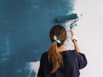 Couple ditches brilliant white paint for softer shade in renovation