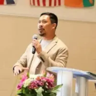 Dad killed by falling sign at Christian festival pictured for first time