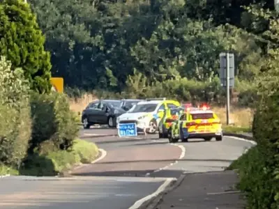 Driver critical after crash with police car near Mauchline