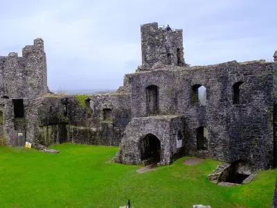 Drought reveals wartime Nissen huts at Dinefwr Estate