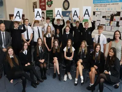 Duncanrig pupils celebrate top exam results in East Kilbride