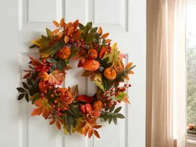 Dunelm Autumn Wreath Drops to £4.65 with Cashback Offer