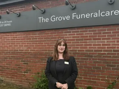 Ex-nursery teacher, 23, becomes a funeral arranger