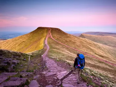 Family's 'gentle walk' up Pen Y Fan turns into tough climb
