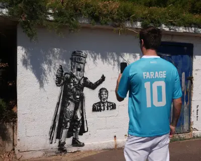 Farage Spends £10k on Clacton Ads to Fend Off Binface