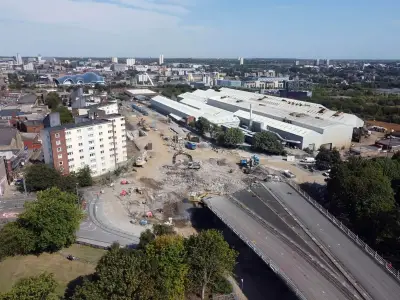 Gateshead Flyover Demolition Progresses as Park Lane Closure Continues