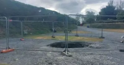 Grandfather 'swallowed' by 30ft sinkhole at Cornwall holiday park