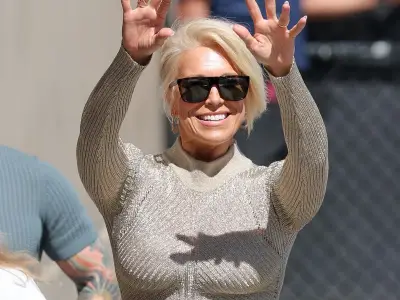 Hannah Waddingham wows in sequinned dress on Jimmy Kimmel Live