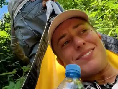 Hiker bitten by venomous snake in Albania helped by dad on phone