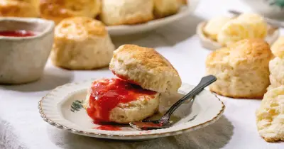 Light and fluffy scones: one simple step before baking
