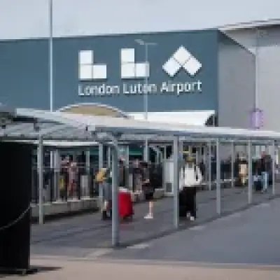 Lightning and floods leave holidaymakers stranded at Luton Airport