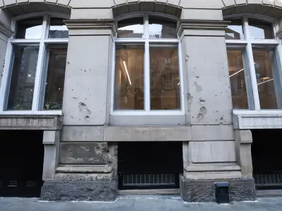 Liverpool building still bears shrapnel scars from WWII Blitz