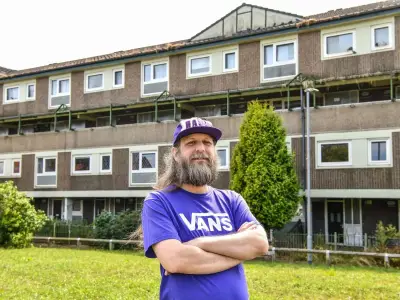 Lone tenant refuses to leave doomed estate earmarked for demolition