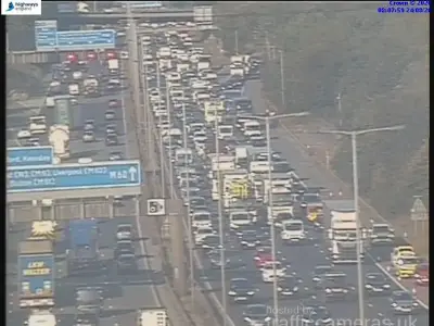 M60 crash: All traffic held on motorway amid incident