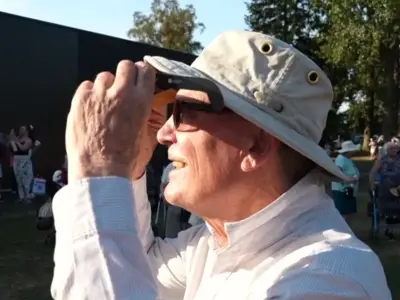 Man fulfils late brother's solar eclipse dream on BBC Breakfast