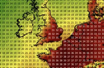 Map predicts when 35C heatwave high will hit London this week